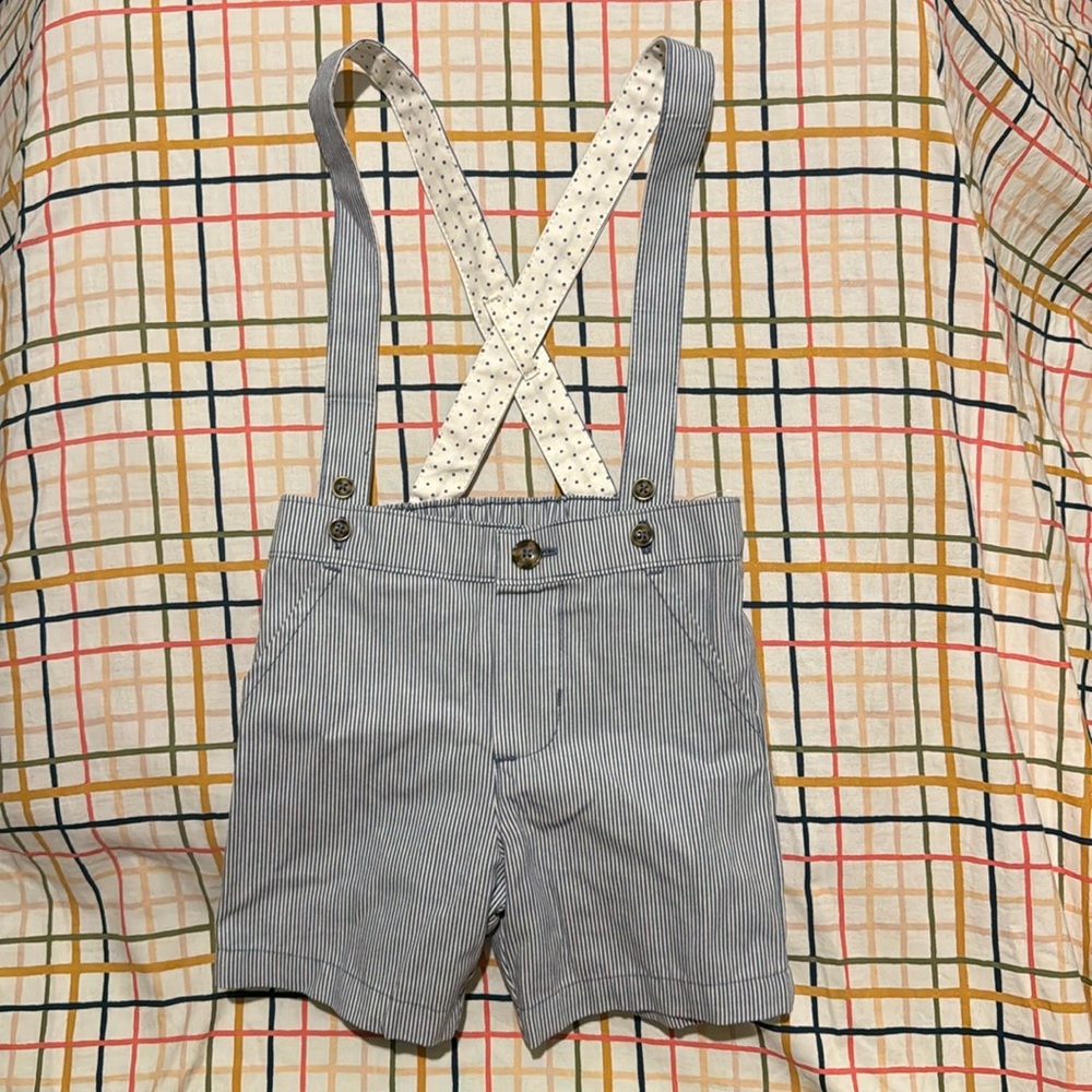 5/$20 Pinstripe Shorts with suspenders